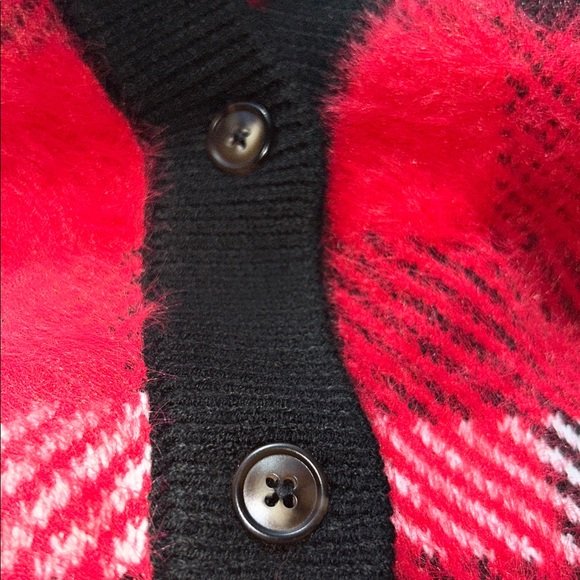 Torrid Red and Black Plaid Cardigan - Picture 6 of 9